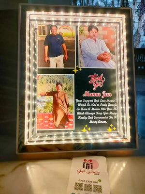 3d magic mirror led photo frame pakistan couple gift studio