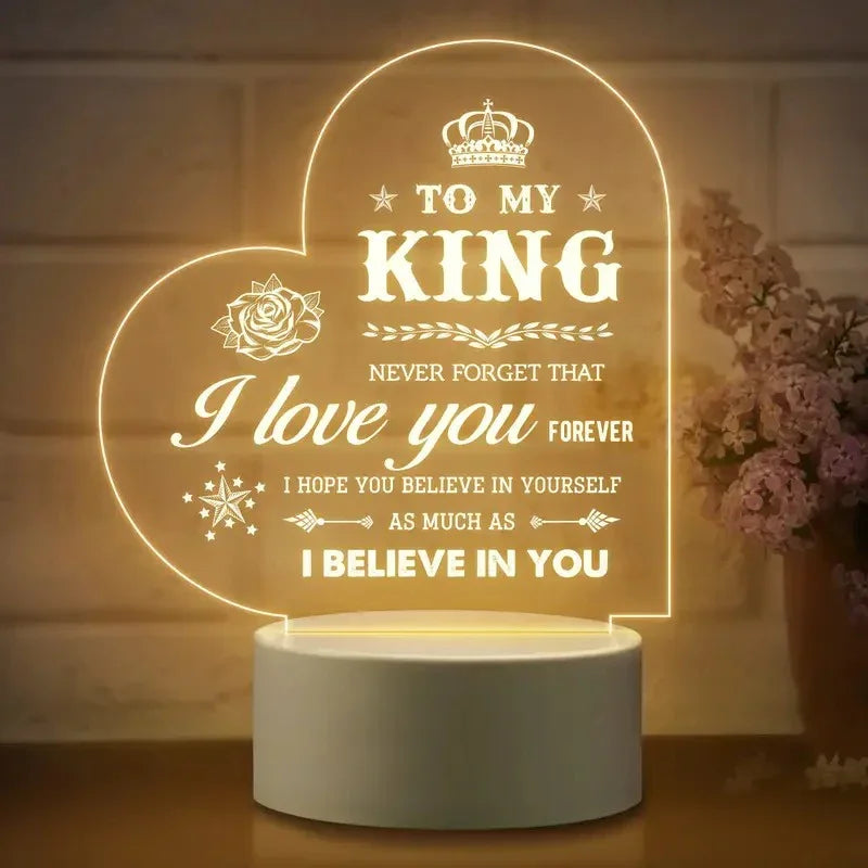 Romantic LED Night Lamp for Husband – Perfect Anniversary, Birthday, or Valentine’s Gift - My Store