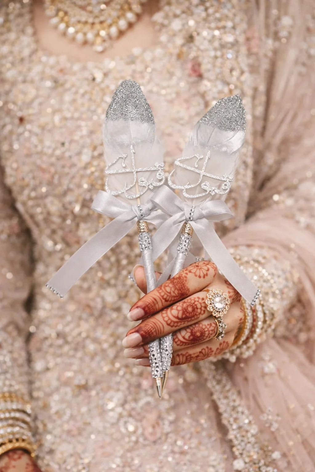 Customized nikkah pen Qabool Hai Pakistan - elegant Islamic wedding signing pen Gift Studio
