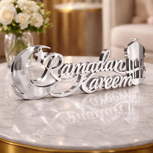 Ramadan table decoration Pakistan - Arabic calligraphy acrylic Islamic decor giftstudio.shop
