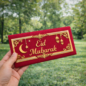 Luxury Eid Mubarak Eidi envelope Pakistan - premium cash holder Gift Studio