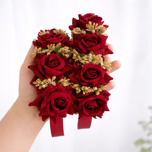 Mehndi haldi flower jewelry Pakistan - handmade bridal floral set Gift Studio