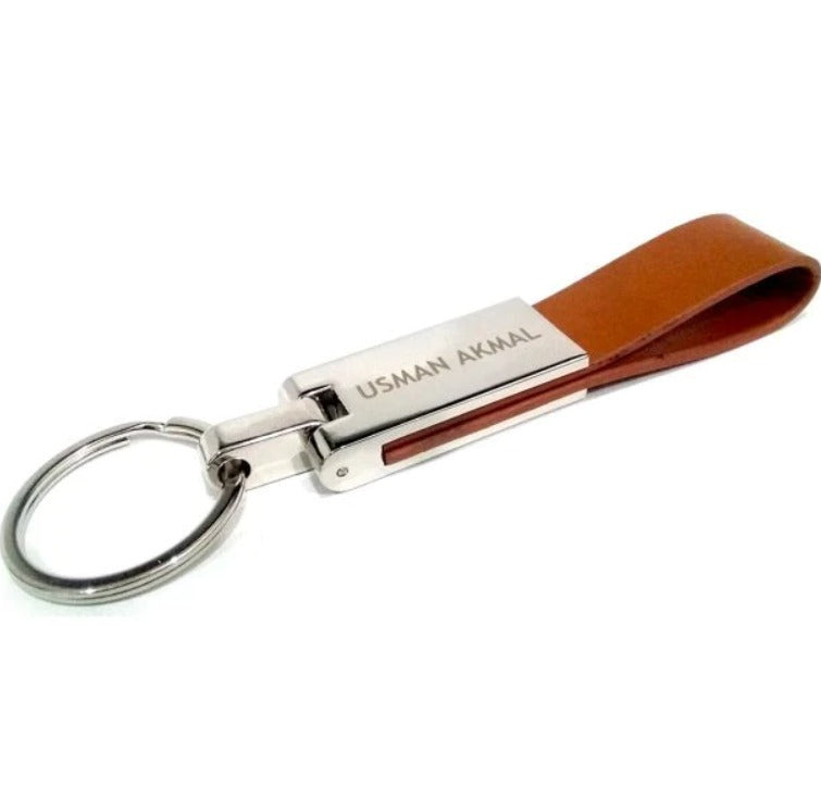 Custom Leather Keychains Pakistan|Engraved Name, Car & Bike–Giftstudio
