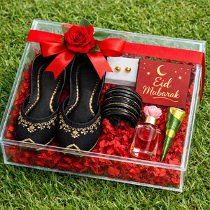 Stylish Eid gift boxes for festive celebrations, featuring premium and classy packaging