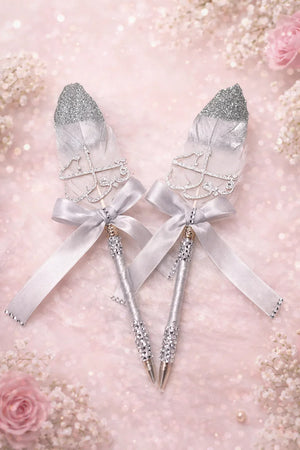 Decorated nikkah pen Qabool Hai Pakistan - premium wedding signature pen Gift Studio