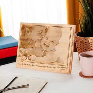 Wooden Engraved Frame-Personalized Wooden Gifts - My Store