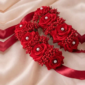 Mayon flower jewelry set for bride Pakistan - haldi mehndi floral jewelry Gift Studio