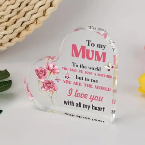 Heartfelt Acrylic Plaque for Mum-Sentimental Gift for Mother’s Day, Birthday & Special Occasions - My Store