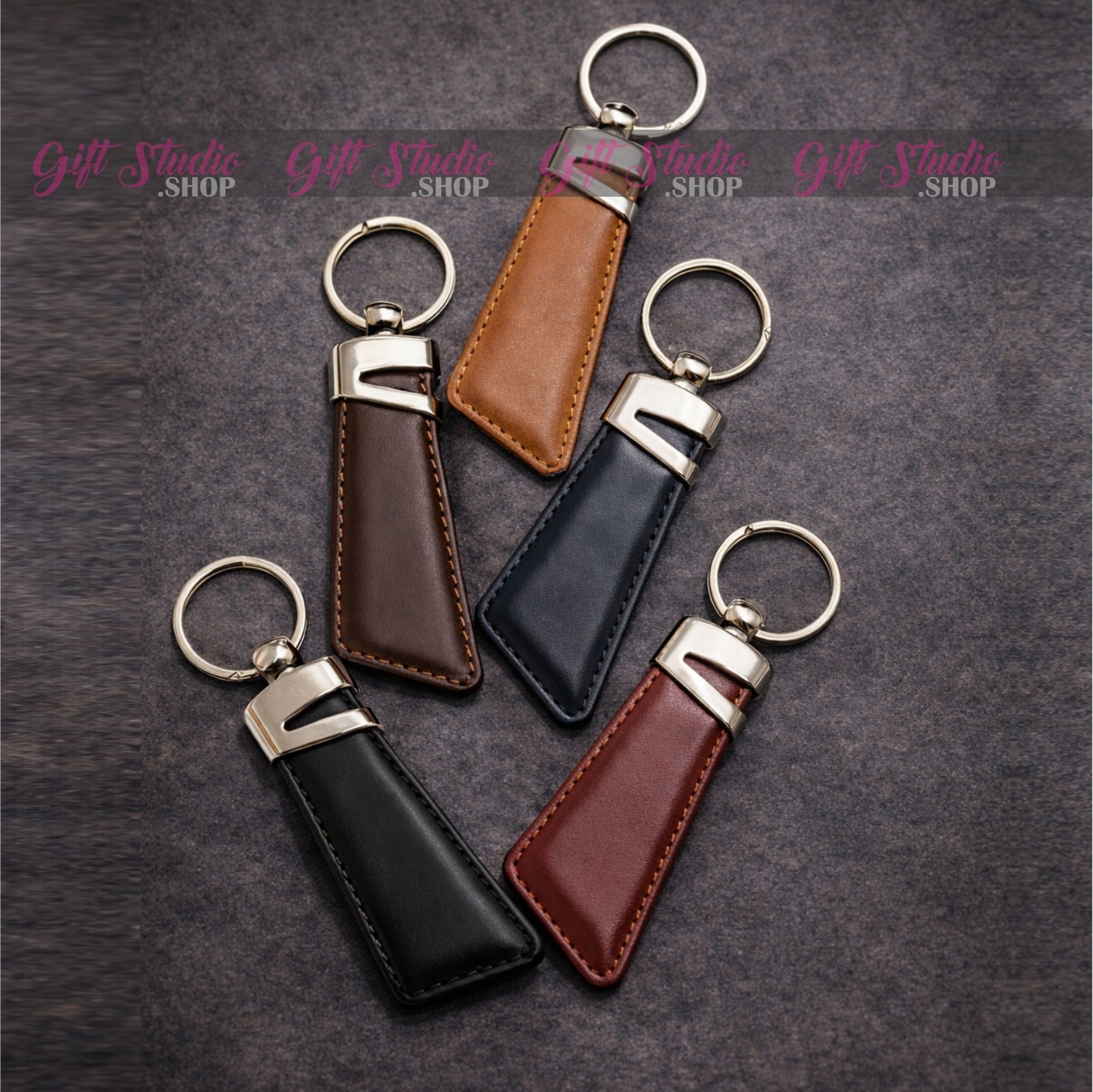 Leather Keychain–Custom Name,Cute Designer Keychains Pakistan|Giftstudio