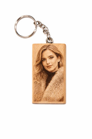 Wooden custom keychain Pakistan - premium personalized engraved keychain Gift Studio