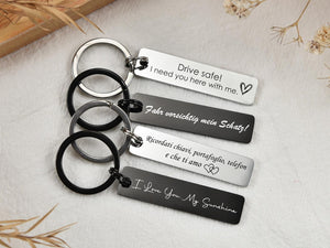 Metal name keychain Pakistan - personalized custom gift Gift Studio