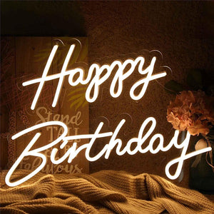 Happy birthday neon sign Pakistan - LED birthday party decor light Gift Studio