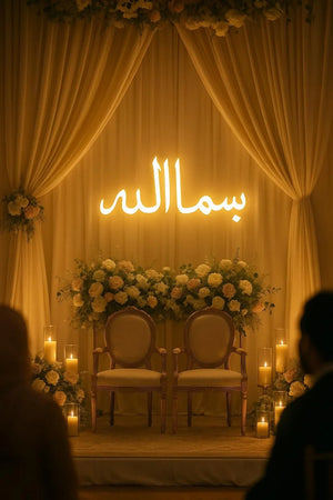 Neon lights calligraphy Pakistan - custom neon light name sign Gift Studio