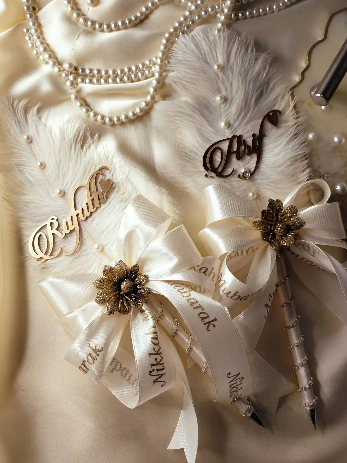 Nikkah pen guide designs Pakistan - DIY bridal nikkah signature pen Gift Studio