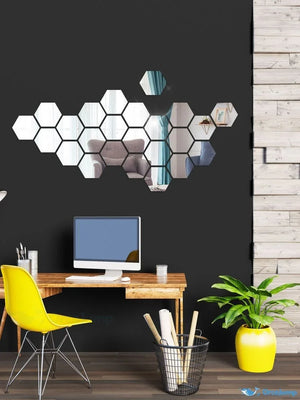 3D wall decoration Pakistan - elegant mirror acrylic panels Gift Studio