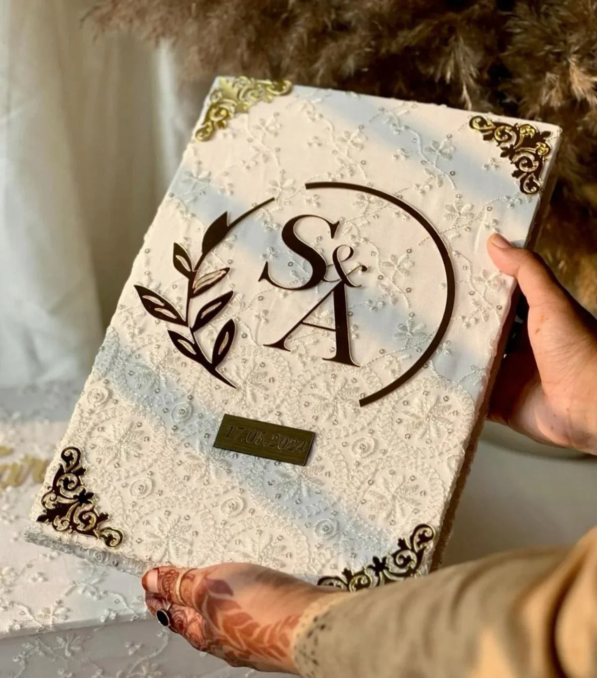 Nikkah nama booklet Pakistan - elegant Islamic wedding keepsake giftstudio.shop