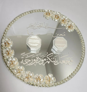 Acrylic engagement ring tray Pakistan - wedding ring ceremony tray Gift Studio