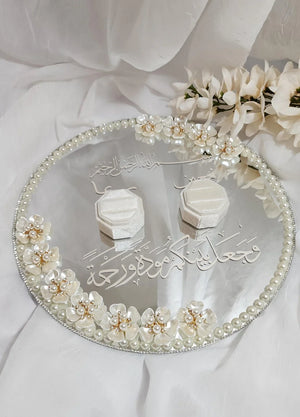 Wedding ring tray Pakistan - acrylic engagement ceremony tray giftstudio.shop