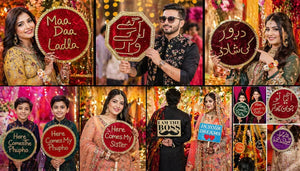 Bridal mehndi props Pakistan - wedding decor photoshoot Gift Studio