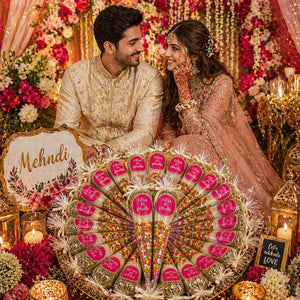 Custom wedding sonf cones Pakistan - mehndi baati pakki nikkah favor Gift Studio