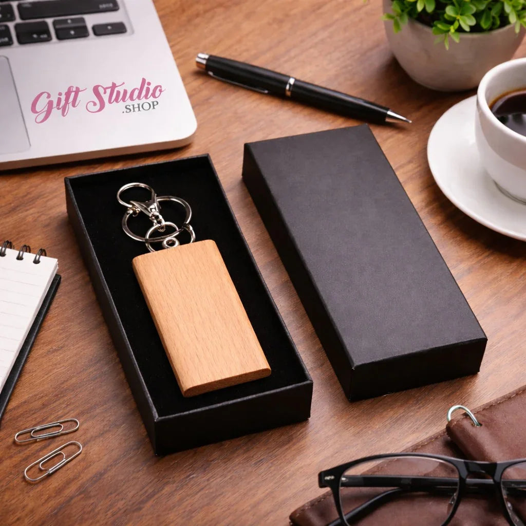 Custom wooden keychain Pakistan - personalized name engraved keychain giftstudio.shop