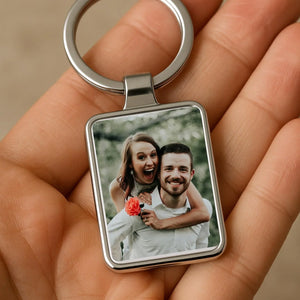 Personalized couple keychain Pakistan - custom name love gift Gift Studio