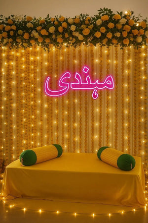 Wedding neon text light Pakistan - custom LED wedding decoration Gift Studio Gujranwala