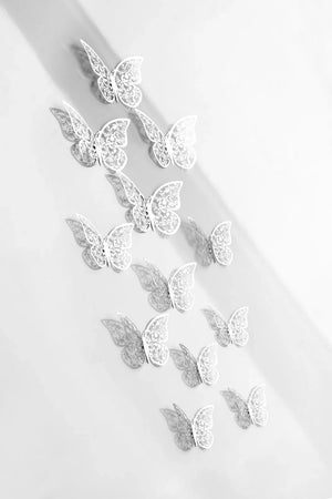 Decorative butterfly wall decor Pakistan - floral cut 3D wall art Gift Studio