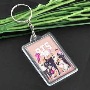 BTS aesthetic acrylic keychain Pakistan - personalized K-pop fan gift Gift Studio