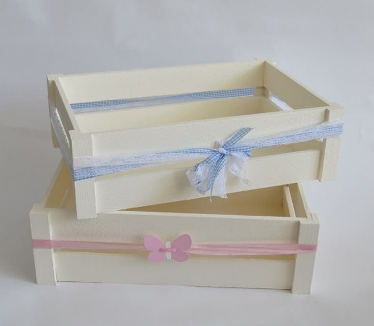 Baby Girl Basket - Personalized Gift Crate