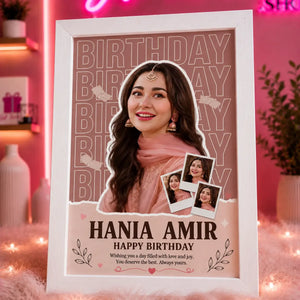 Birthday Frame for Girls Pakistan Personalized Birthday Photo Gift - Gift Studio Pakistan photo 3