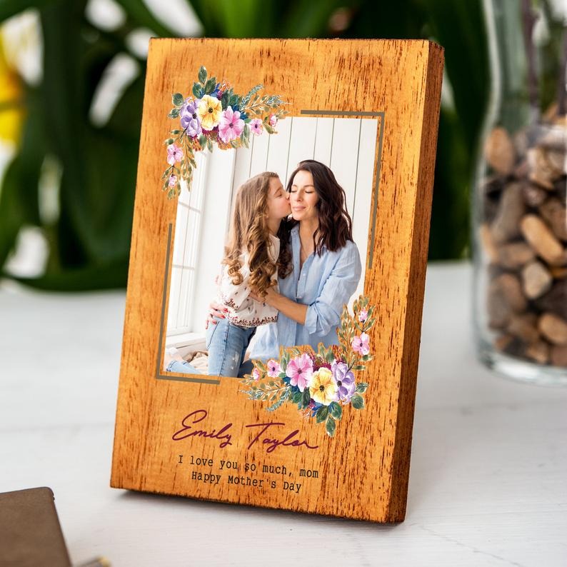 Customized Photos frame- Personalized wooden photo frame gift - My Store