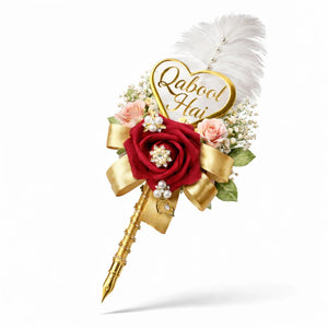 Wedding nikkah pen signature golden handmade pen