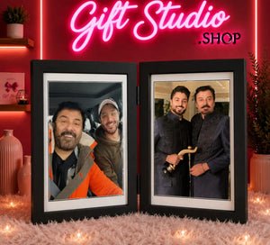 custom double photo frame two photos
names couple pakistan gift studio
