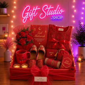 Eid Gift for Fiancee Pakistan Dulhan Engagement Eid Gift Basket - Gift Studio Pakistan photo 4