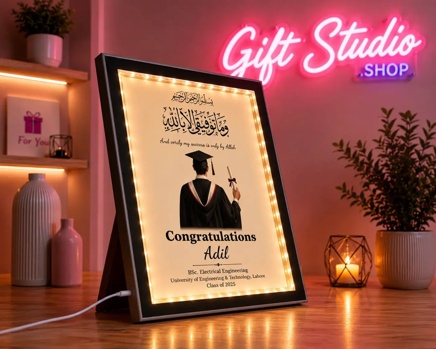 Engineering Graduation Frame Pakistan Personalized Engineering Degree Gift - Gift Studio Pakistan photo 2