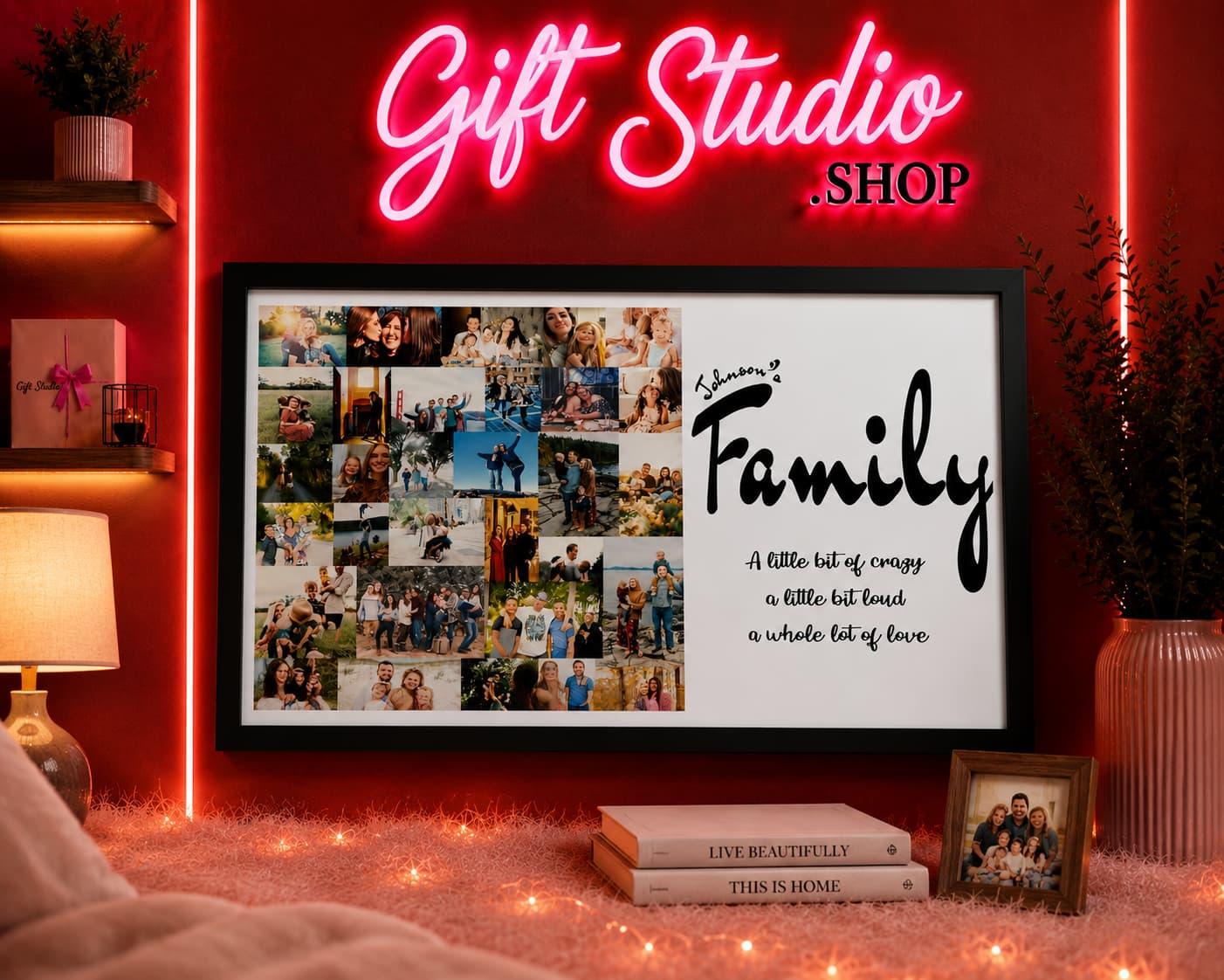 Family Photo Frame Pakistan Customized Family Collage Frame - Gift Studio Pakistan photo 2