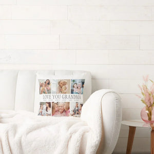 Modern grandma personalized photo pillow Pakistan - custom gift GiftStudio