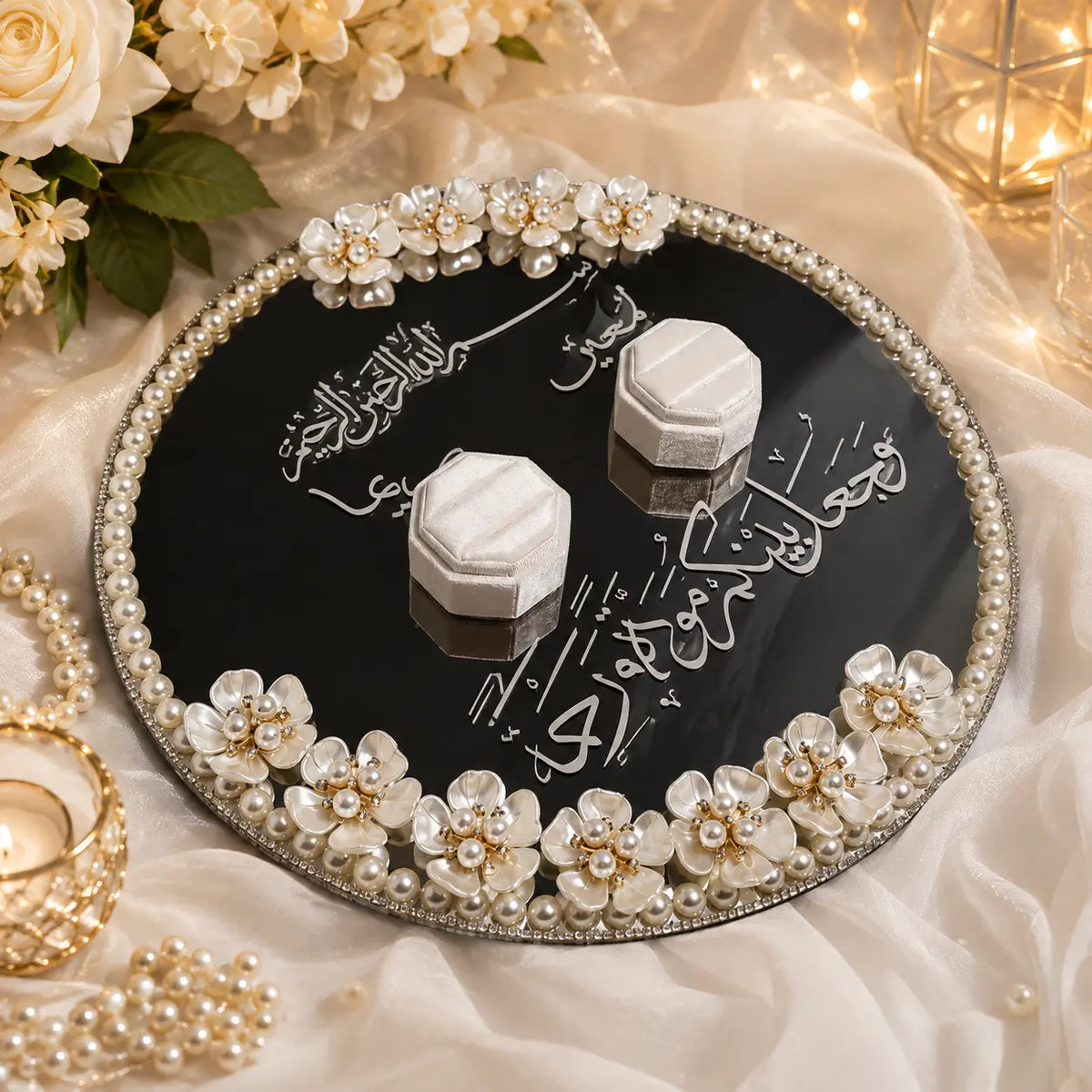 Acrylic Engagement Tray for Ring Ceremony Wedding Tray