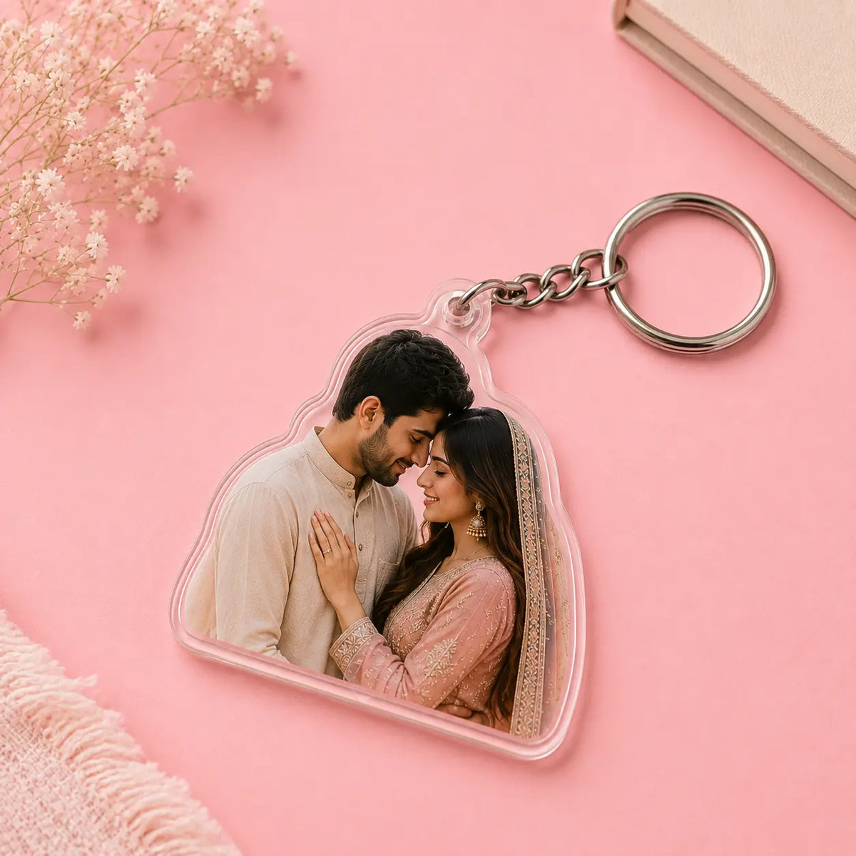 Custom Acrylic Keychain – Personalized Photo & Name Keychain Pakistan