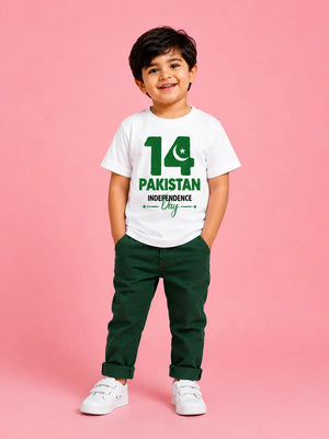 Pakistan independence day boys t-shirt - 14 August customize name Gift Studio