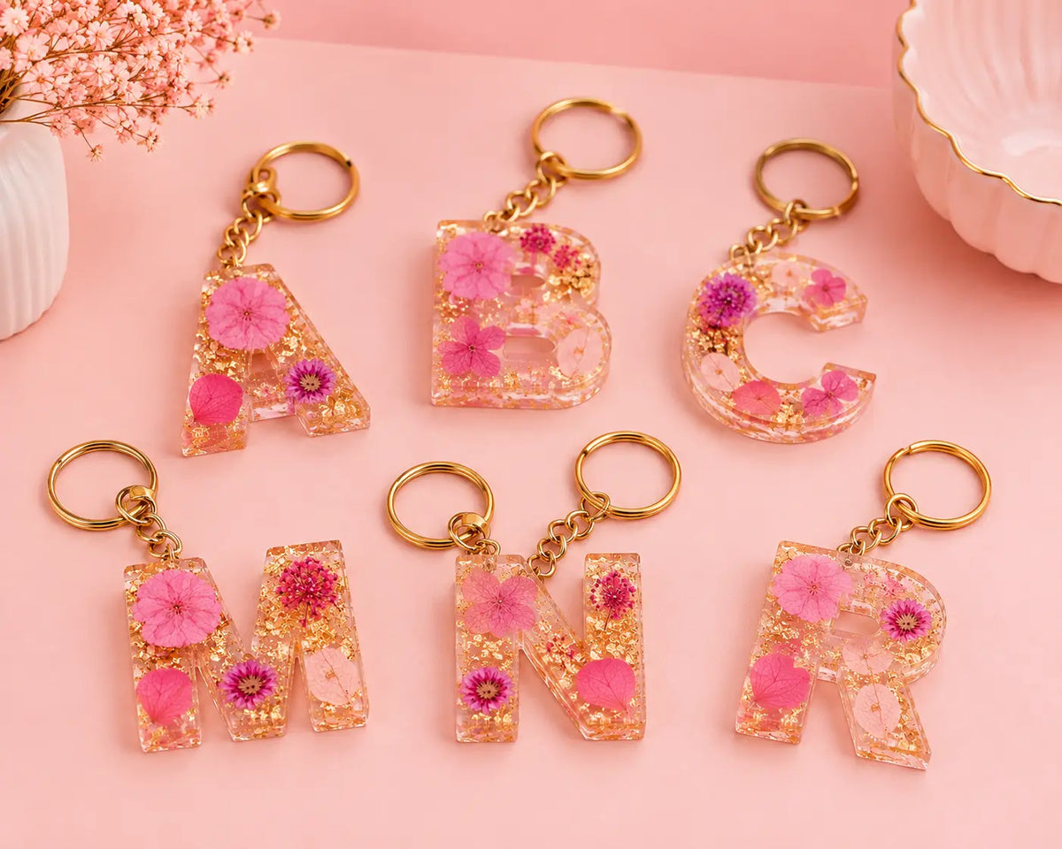 Custom Name Keychain – Personalized Name & Initial Keychain Pakistan