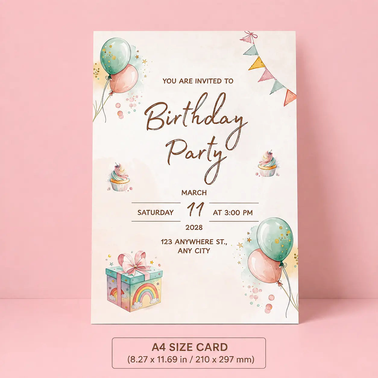 Kids Birthday Invitation Card Pakistan | Custom Theme — Gift Studio