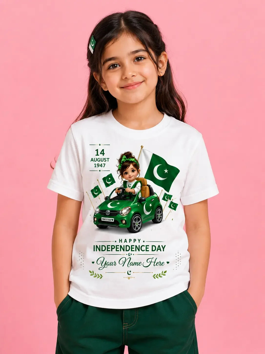 Men's 14 August shirt Pakistan - independence day customize azadi Gift Studio