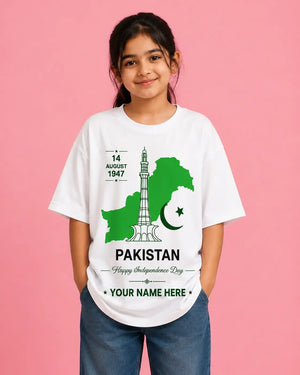 Pakistan 14 August men shirt - azadi customize design Gift Studio Gujranwala