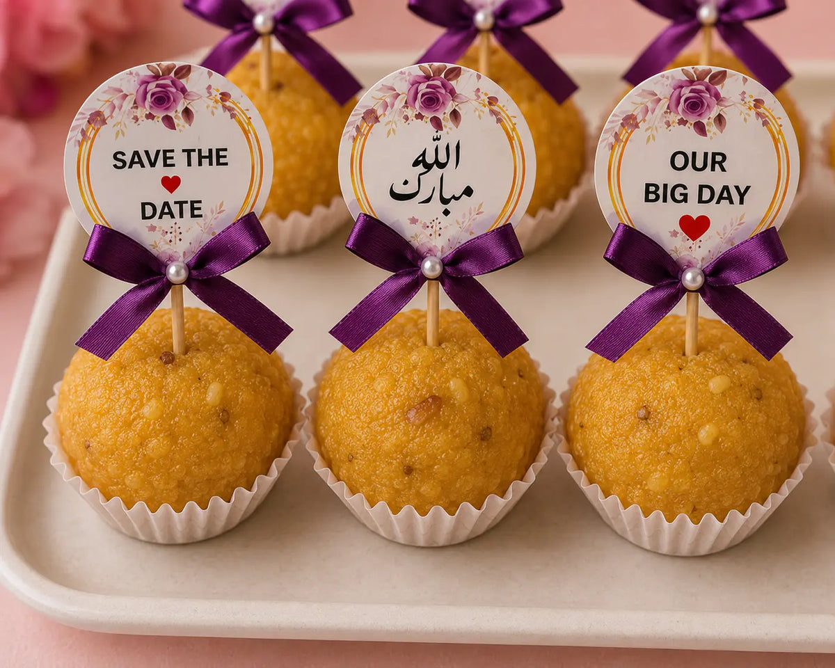 Sweet Toppers – Customized Name Toppers for Mithai Boxes