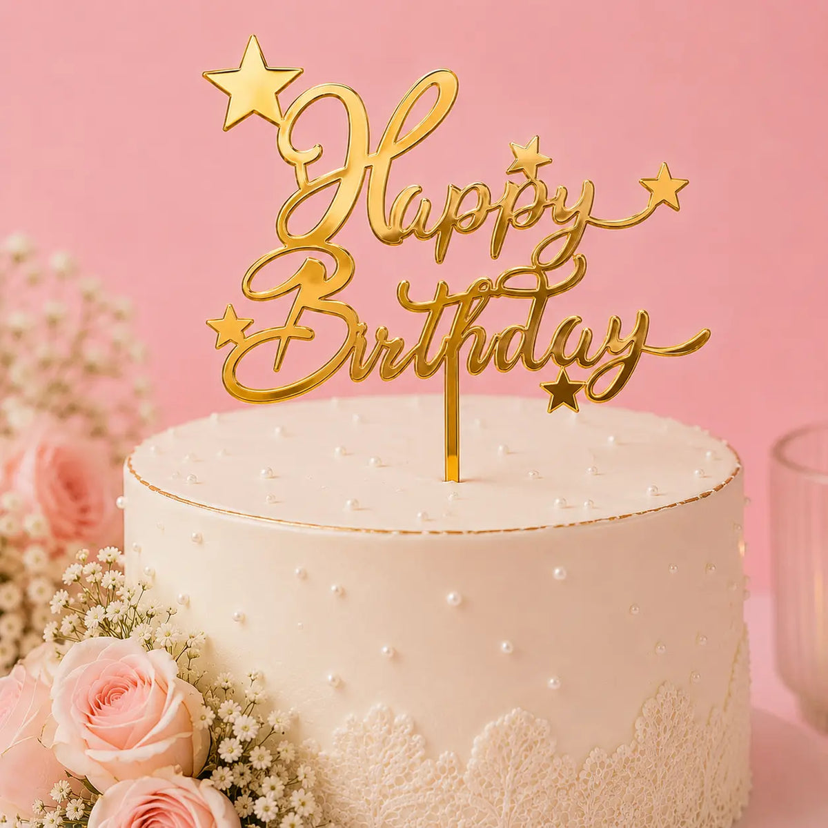 Birthday Cake Topper – Personalized Name & Age Topper