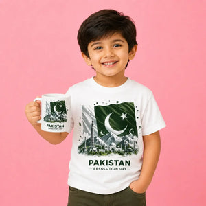 Pakistan azadi t-shirt and cap combo - 14 August complete outfit Gift Studio