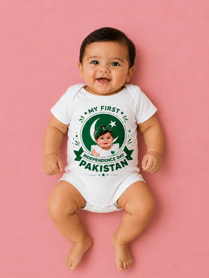 Baby azadi romper 14 August Pakistan - independence day customize Gift Studio