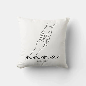 Modern established mama throw pillow Pakistan - personalized mom gift GiftStudio